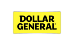 Yellow logo with bold text